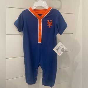 METS Majestic Blue and Orange Kids Bodysuit